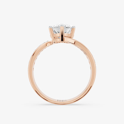 Heart Cascade Diamond Ring