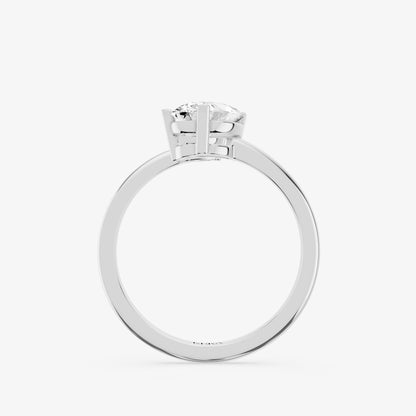 Duo Pear Diamond Crossover Ring