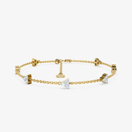 Star Dust Diamond Chain Bracelet