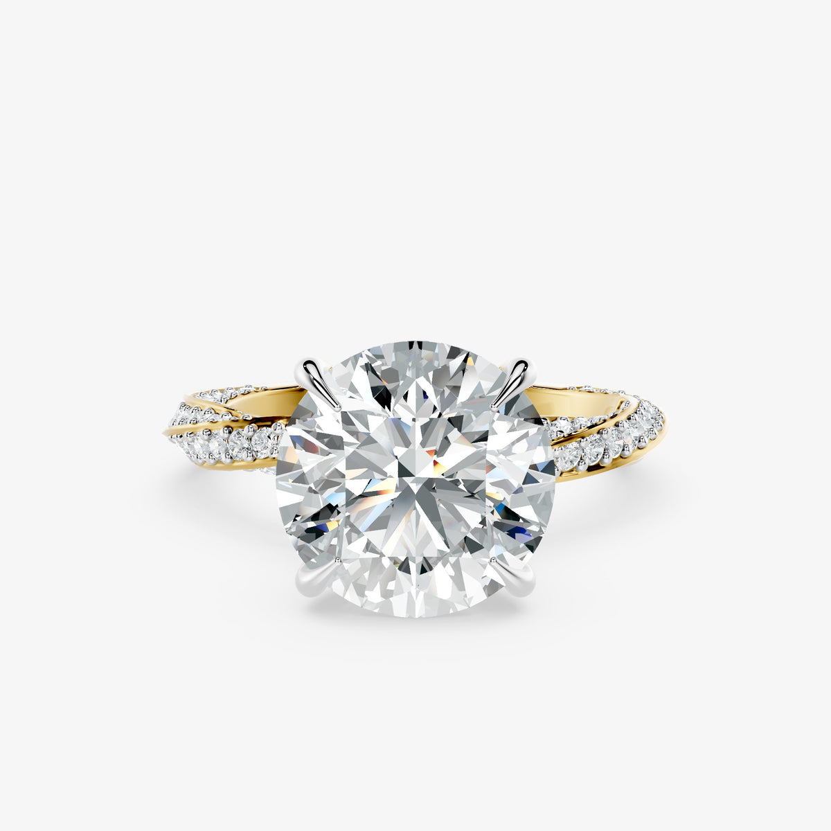 Eclipse Flow Solitaire Diamond Ring