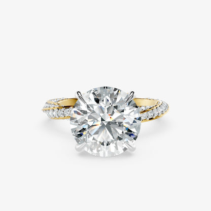 Eclipse Flow Solitaire Diamond Ring