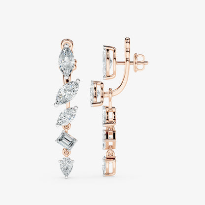 4-in-1 Diamond Convertible Earrings