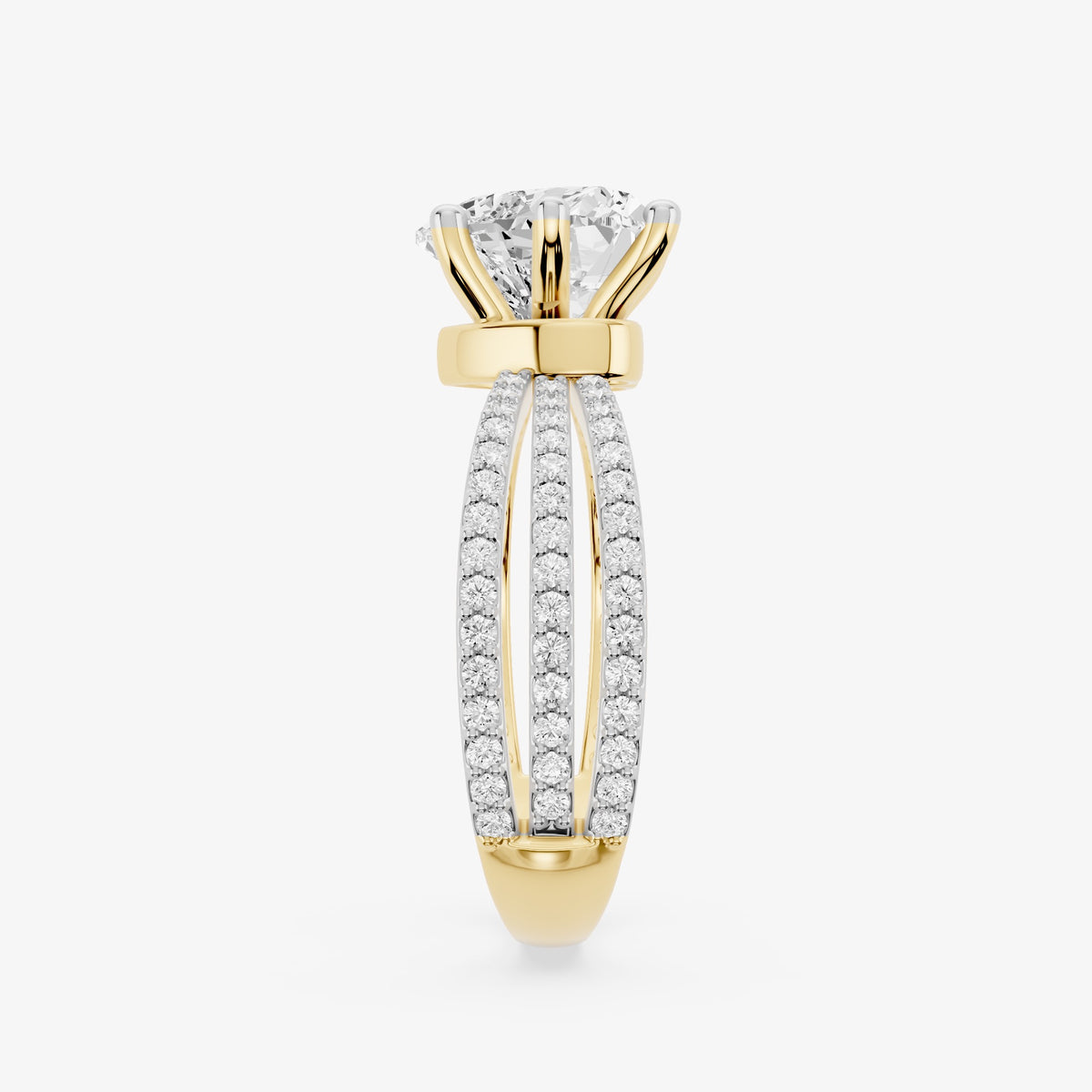 Trinity Heart Diamond Ring