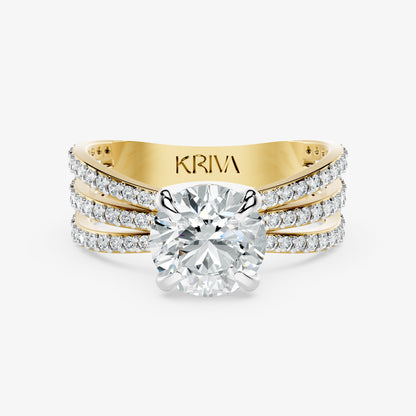 Threefold Radiance Diamond Ring