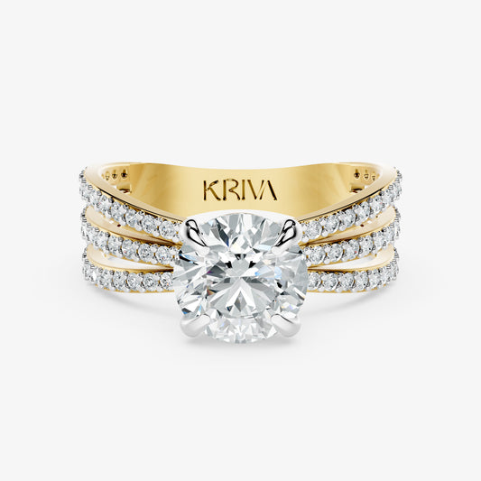 Threefold Radiance Diamond Ring