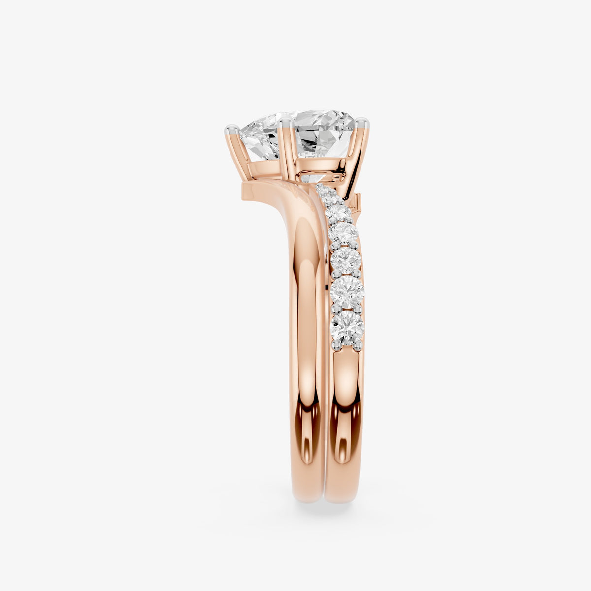 Heart Cascade Diamond Ring