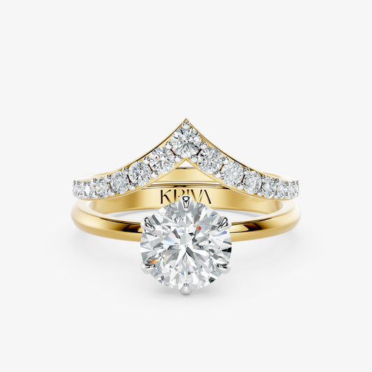 Vela Crest Diamond Ring