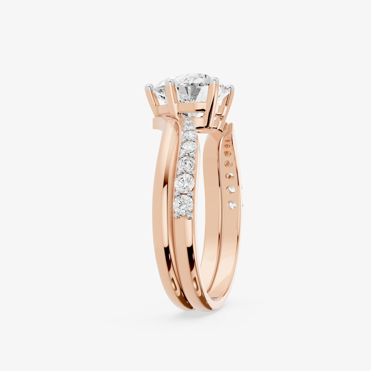 Heart Cascade Diamond Ring