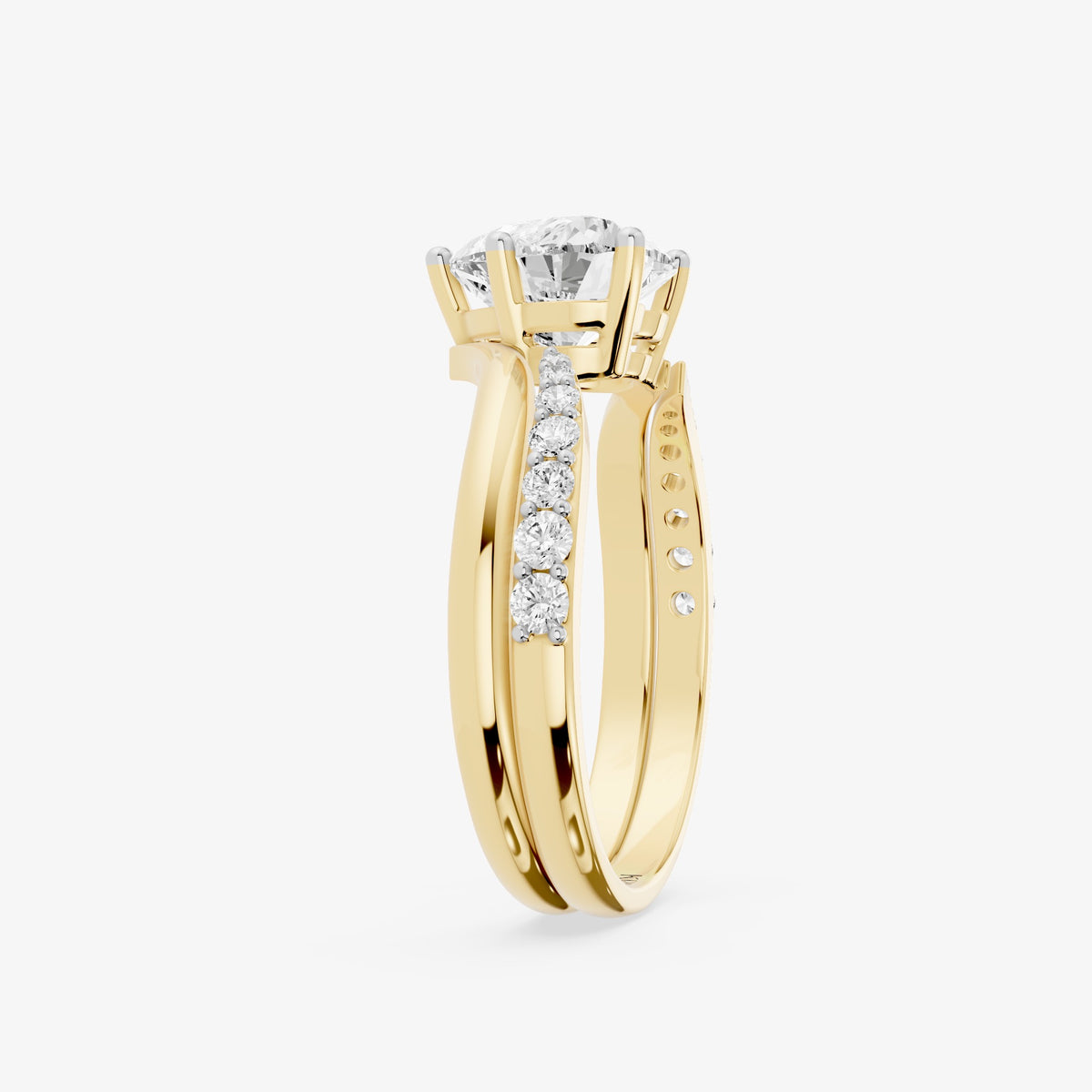 Heart Cascade Diamond Ring