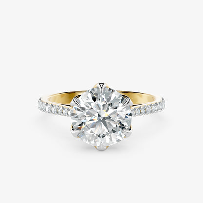 Lustre Crest Diamond Ring