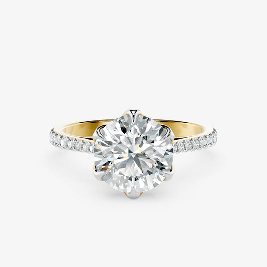 Lustre Crest Diamond Ring