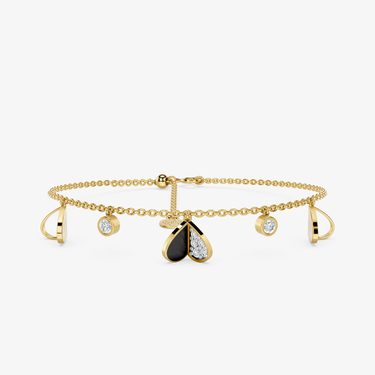 Heartlace Diamond Chain Bracelet