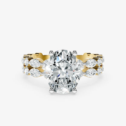 Antique Flourish Solitaire Diamond Ring