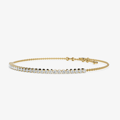 Round Diamond Chain Bracelet