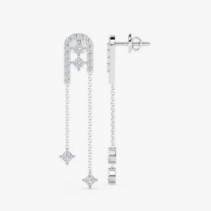 Arcelle Diamond Drop Earrings