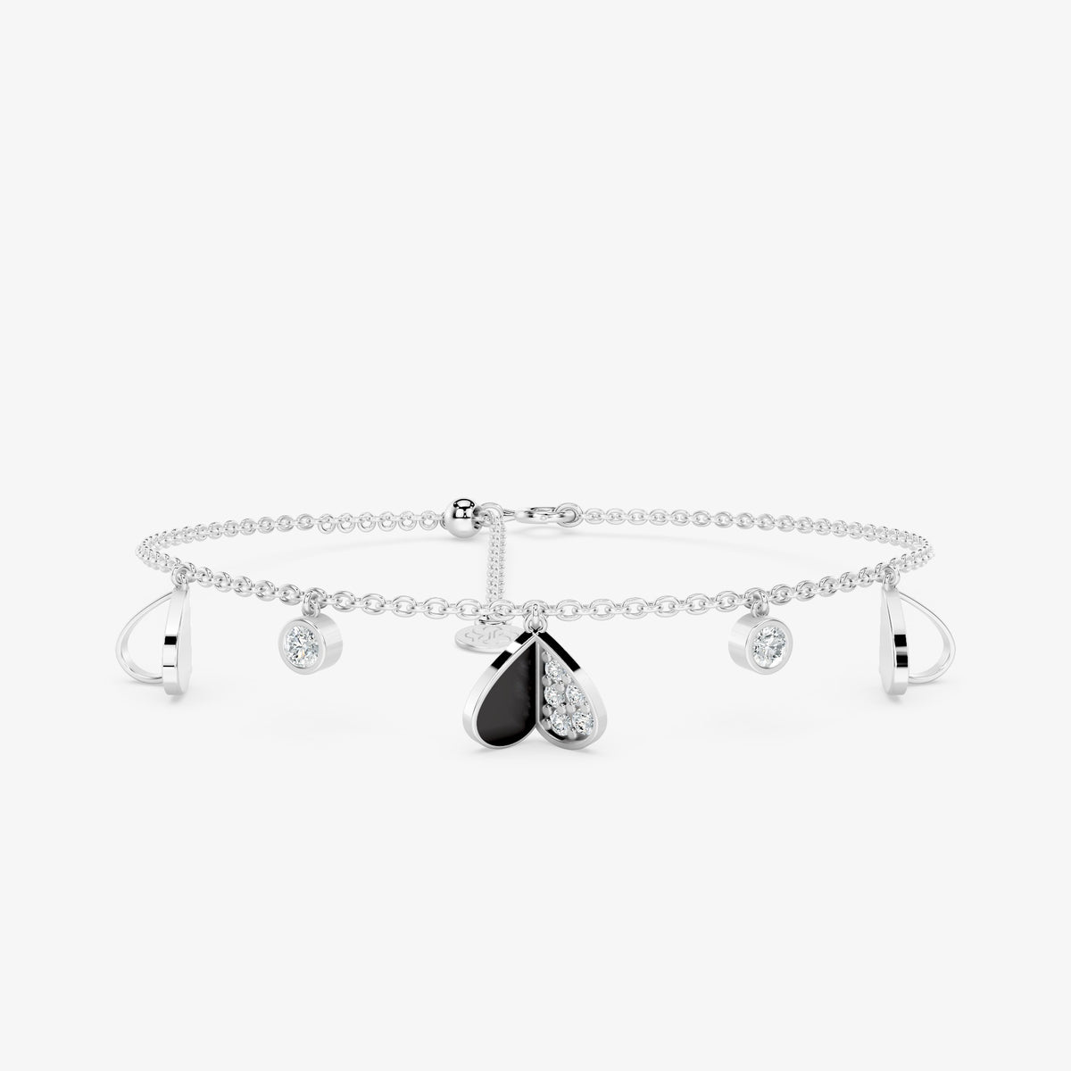 Heartlace Diamond Chain Bracelet