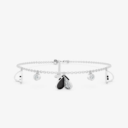 Heartlace Diamond Chain Bracelet