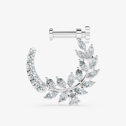 Crescent Vine Diamond Nose Ring