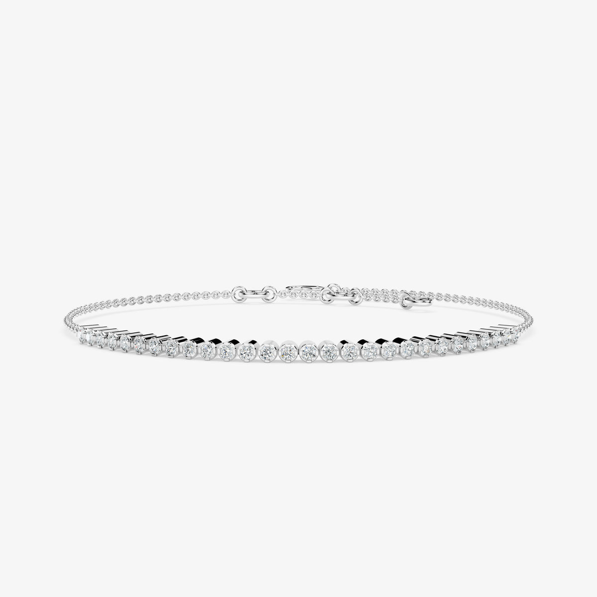 Round Diamond Chain Bracelet