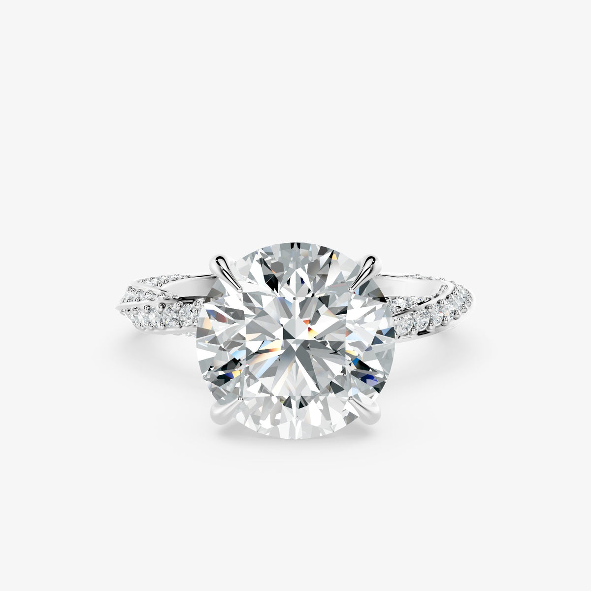 Eclipse Flow Solitaire Diamond Ring