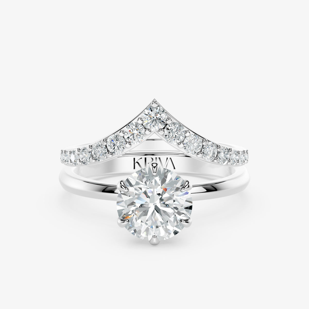 Vela Crest Diamond Ring
