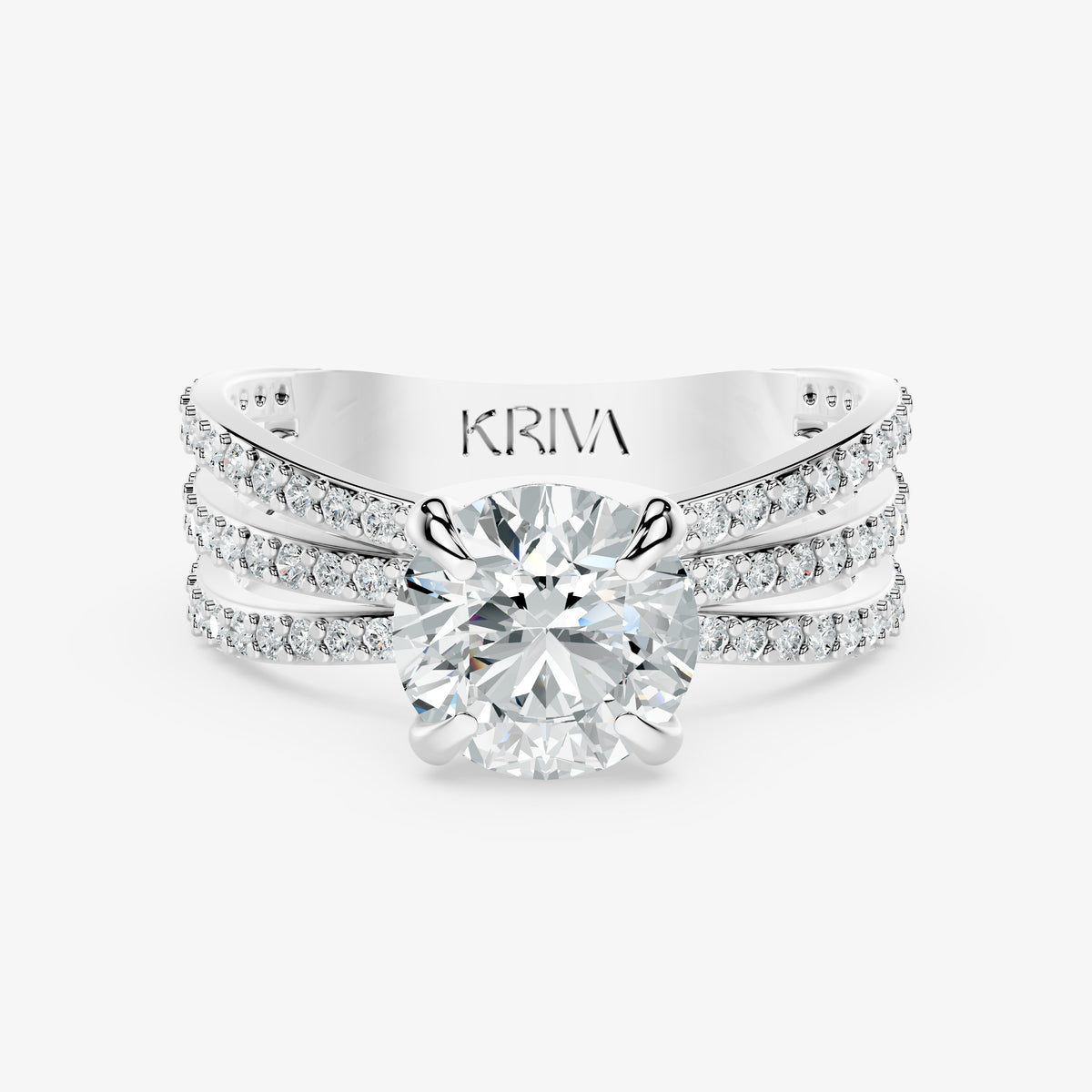 Threefold Radiance Diamond Ring