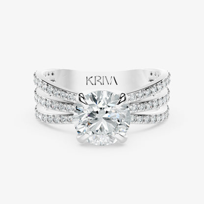 Threefold Radiance Diamond Ring