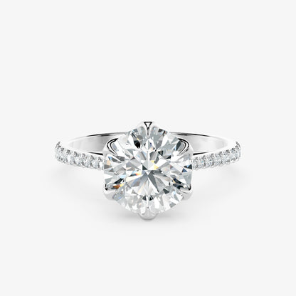 Lustre Crest Diamond Ring