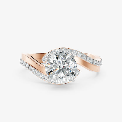 Wavecrest Solitaire Diamond Ring