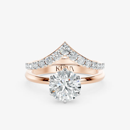 Vela Crest Diamond Ring