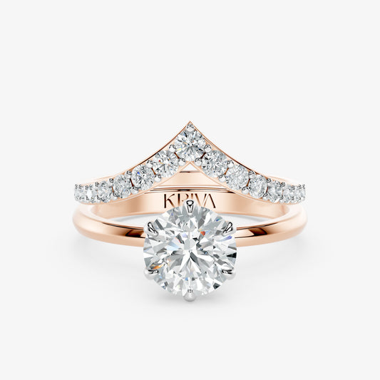 Vela Crest Diamond Ring