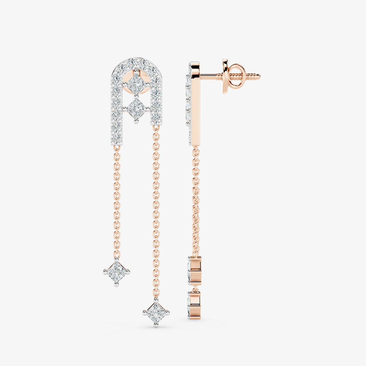Arcelle Diamond Drop Earrings