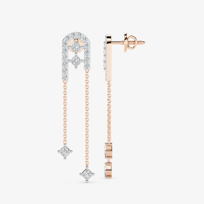 Arcelle Diamond Drop Earrings