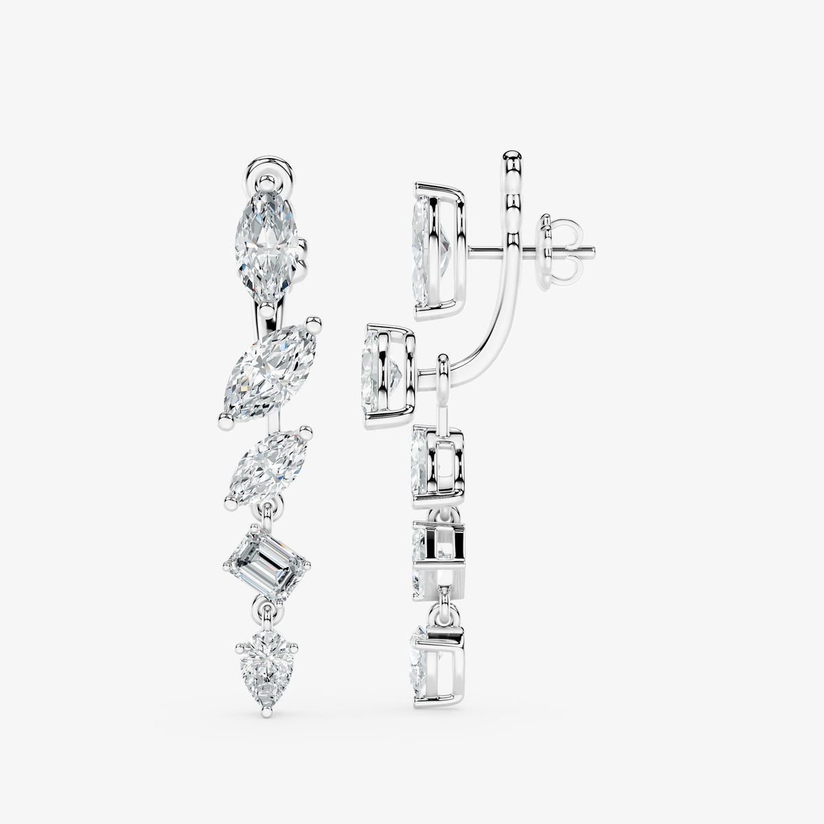 4-in-1 Diamond Convertible Earrings