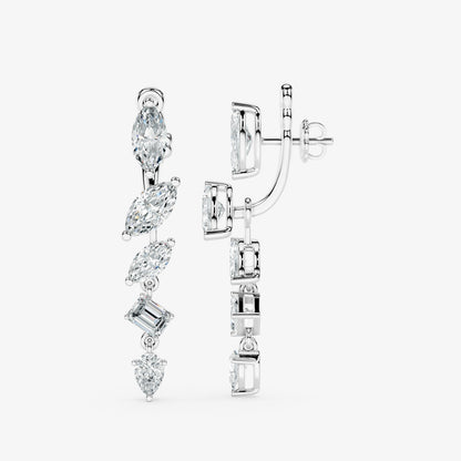 4-in-1 Diamond Convertible Earrings