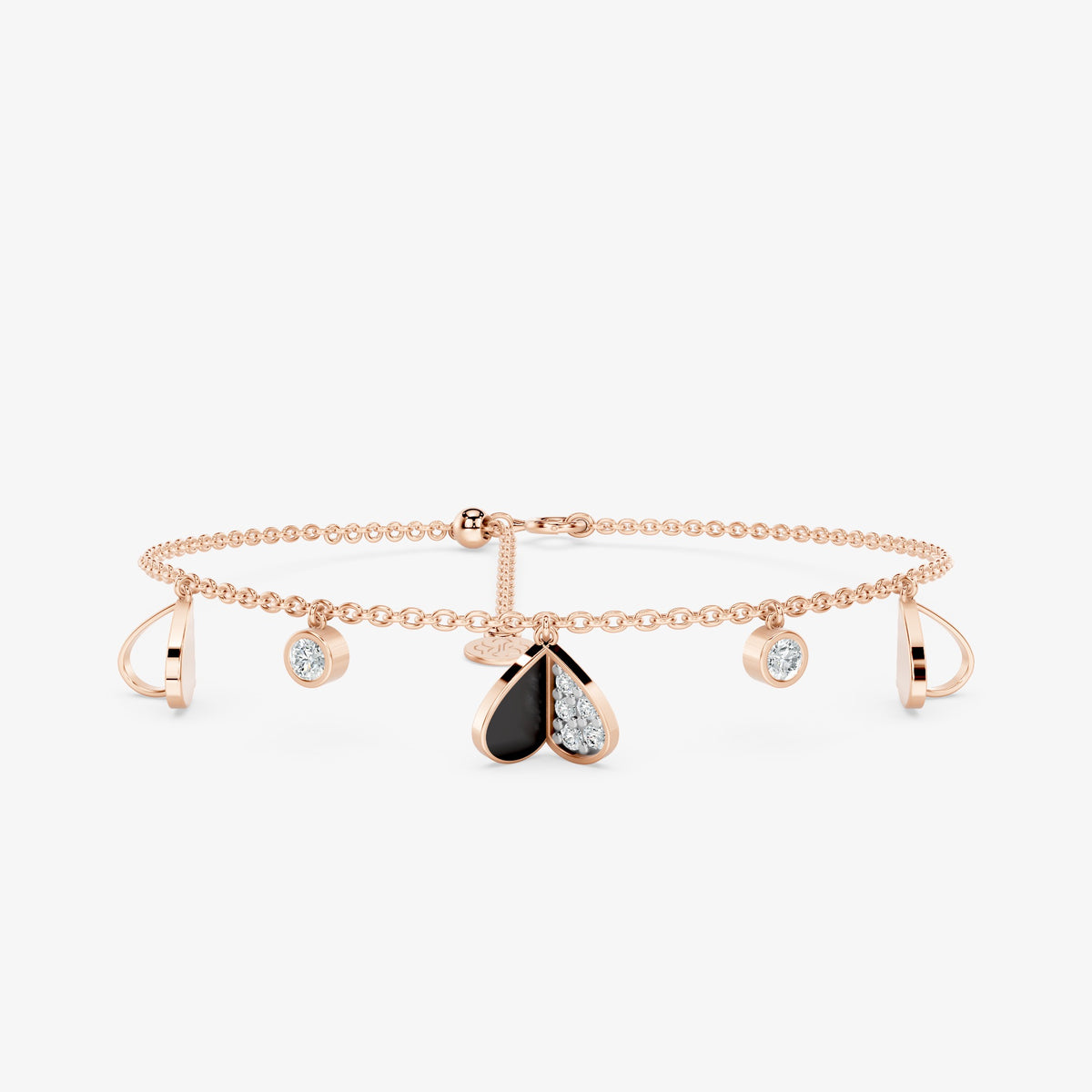 Heartlace Diamond Chain Bracelet