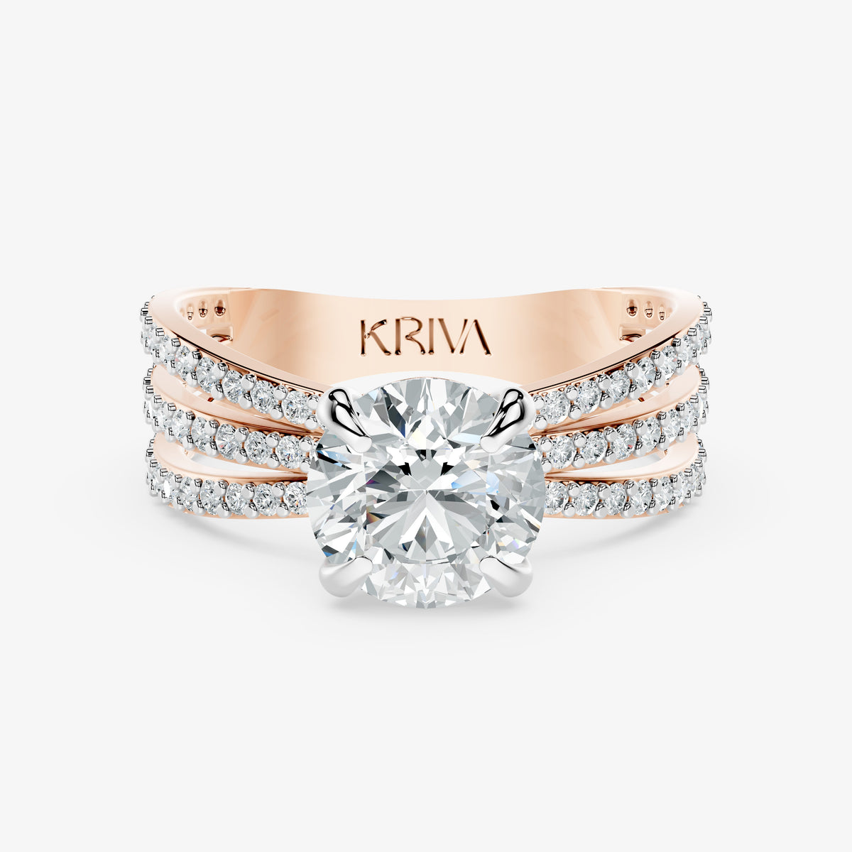 Threefold Radiance Diamond Ring