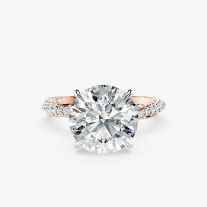 Eclipse Flow Solitaire Diamond Ring