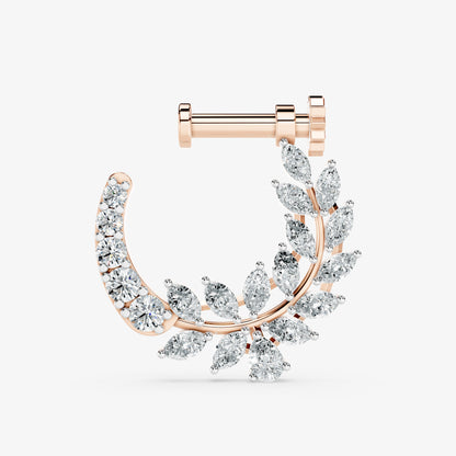 Crescent Vine Diamond Nose Ring