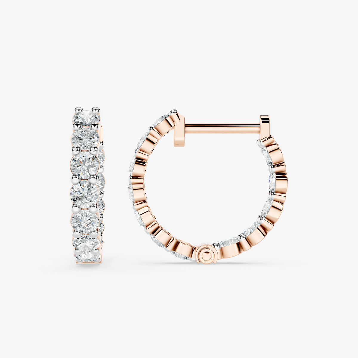 Celeste Diamond Hoop Earrings