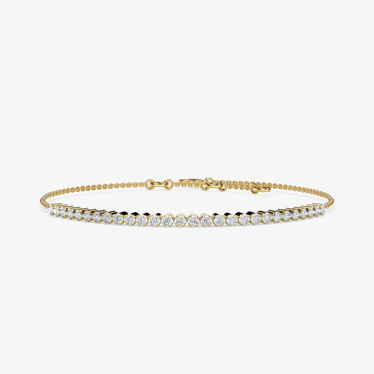 Round Diamond Chain Bracelet