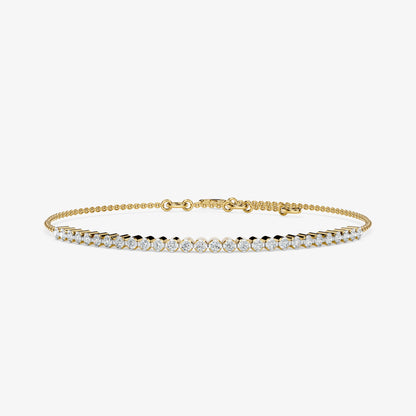 Round Diamond Chain Bracelet
