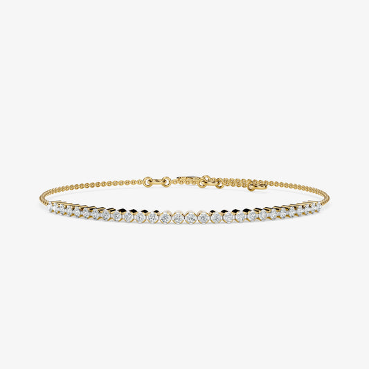 Round Diamond Chain Bracelet