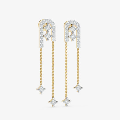 Arcelle Diamond Drop Earrings