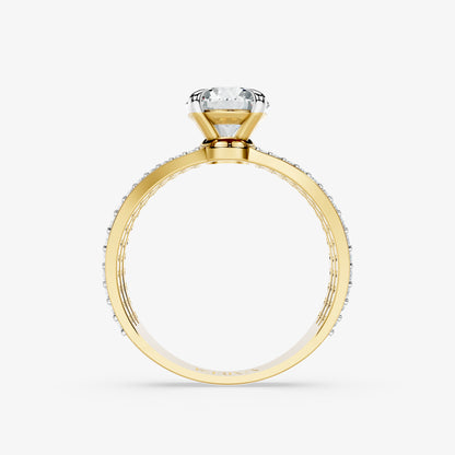Threefold Radiance Diamond Ring