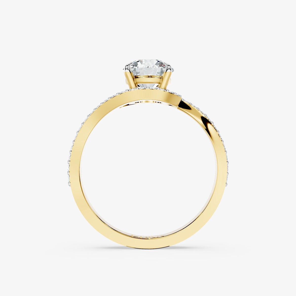 Wavecrest Solitaire Diamond Ring