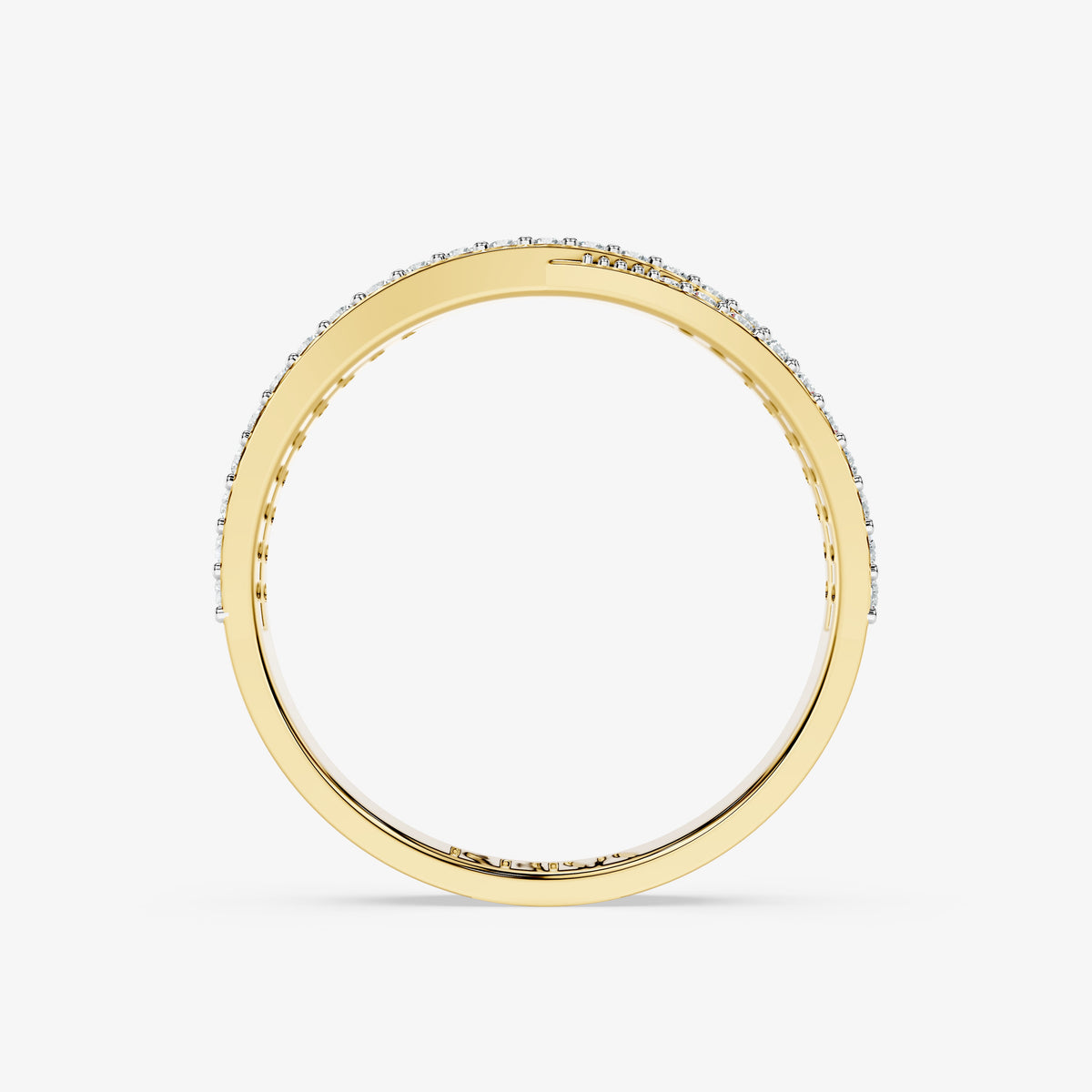Crossline Diamond Ring