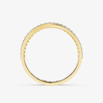 Crossline Diamond Ring