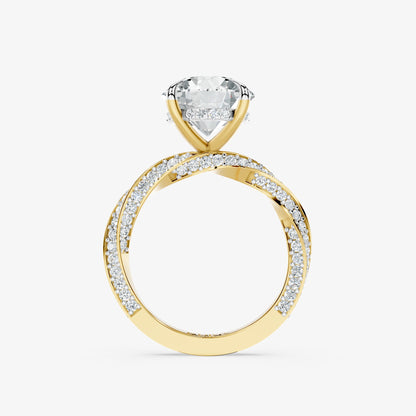 Eclipse Flow Solitaire Diamond Ring