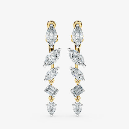 4-in-1 Diamond Convertible Earrings